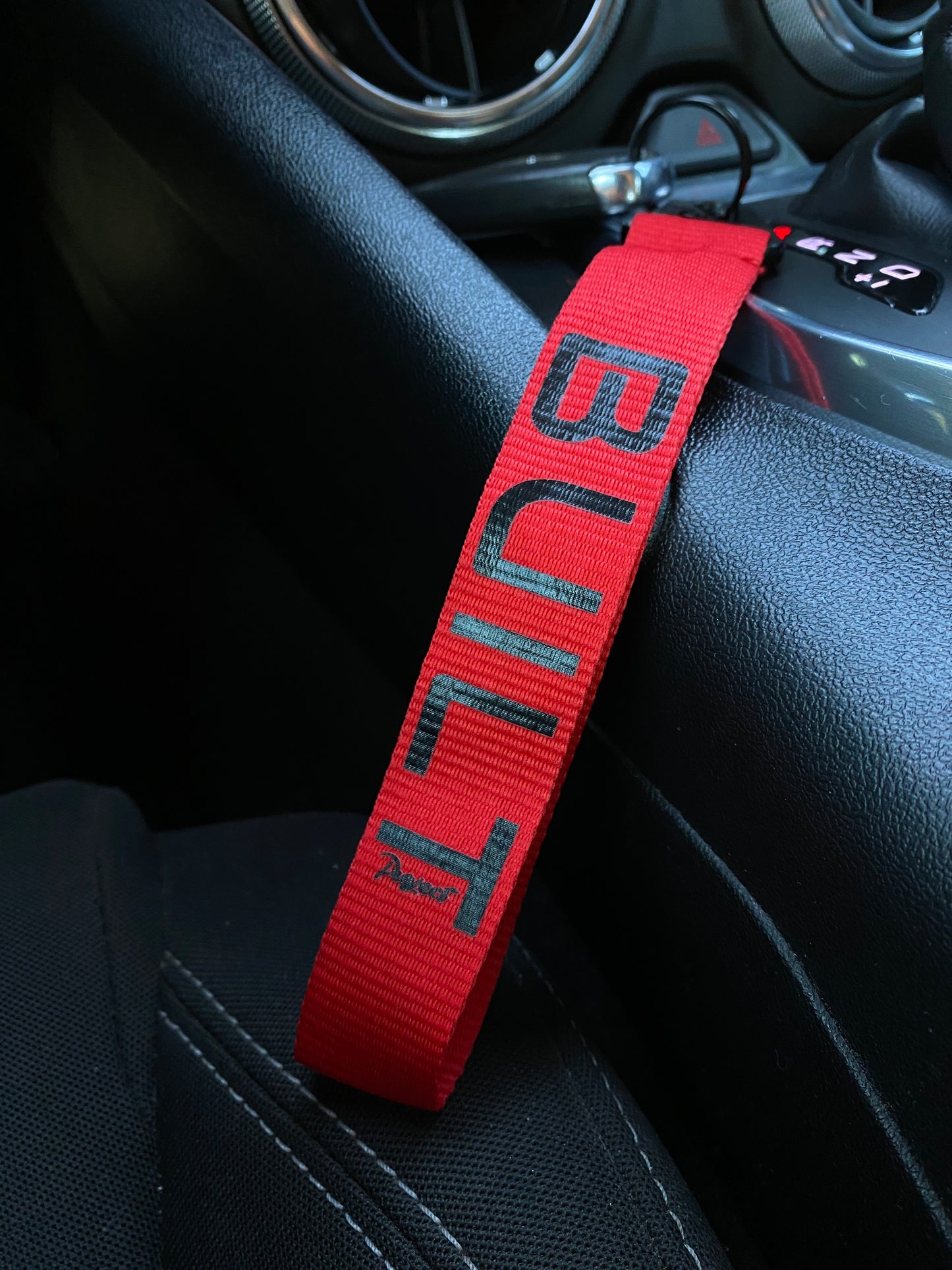 "Built" HD Keychains - Black or Red