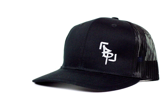 "Bp Trucker" Hat - Black w/Silver logo