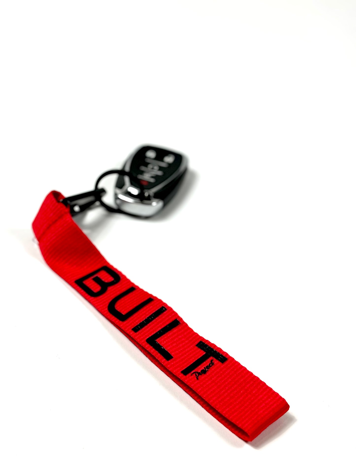 "Built" HD Keychains - Black or Red